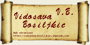 Vidosava Bosiljkić vizit kartica